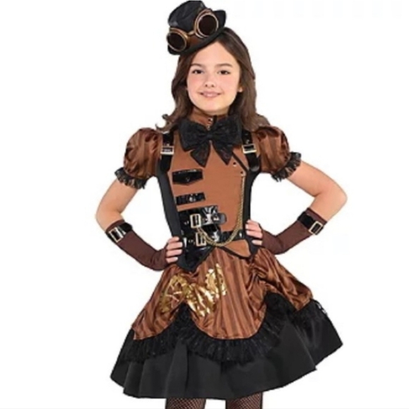 💗 Girls Steampunk Halloween Costume - Picture 1 of 5